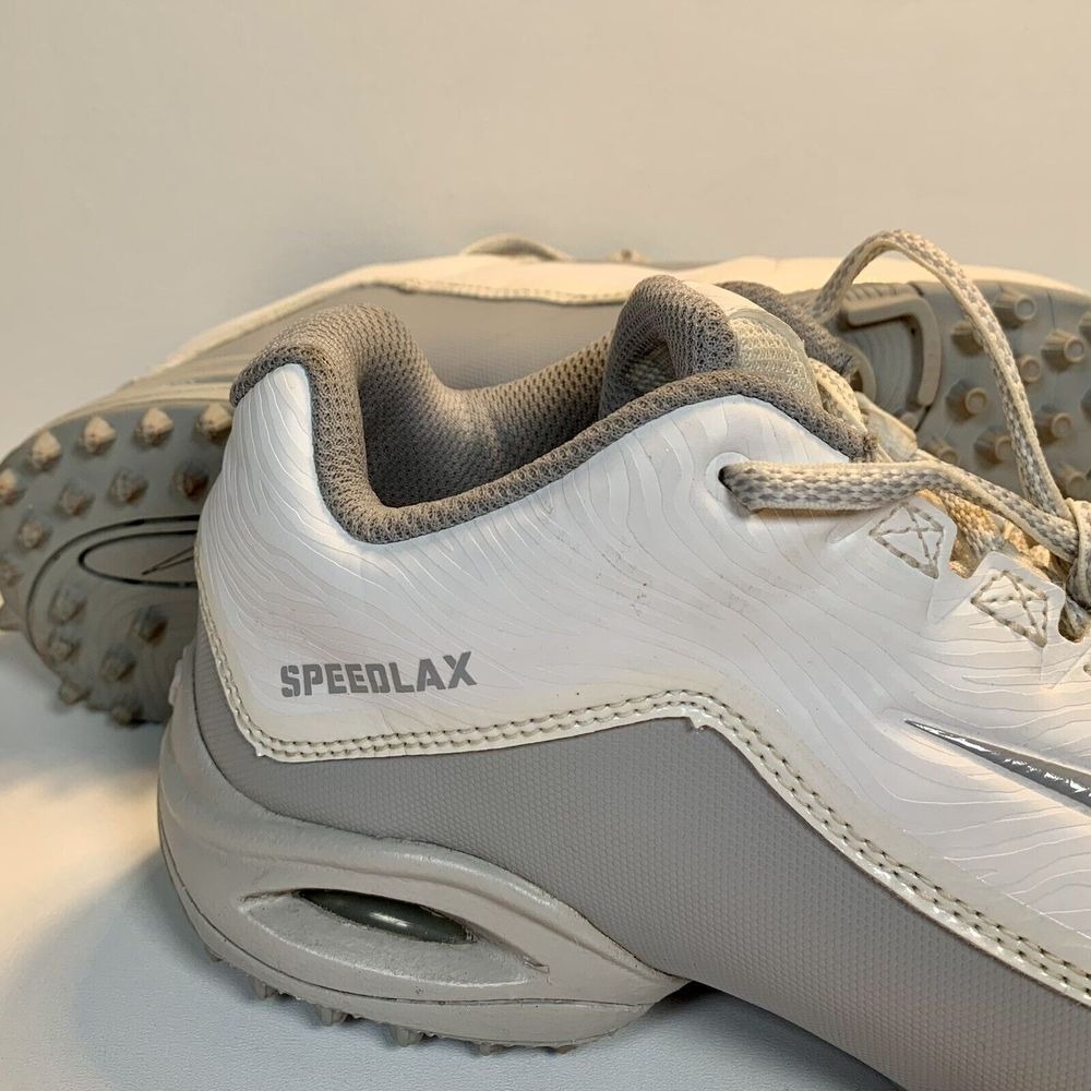 Nike speedlax 5 Turf Women's White Silver Lacrosse Cleats Dynamic Fit Size 7